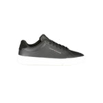 Tommy Hilfiger Black Leather Men Sneaker TO-36764-EU40/US7