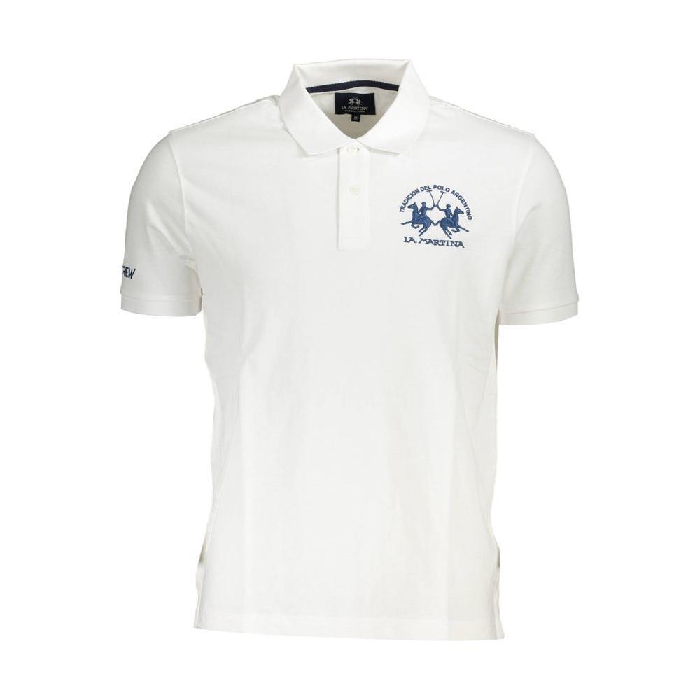 La Martina White Cotton Men Polo Shirt 1728,67403481248,Clothing,La Martina,M,Men,Men - Clothing,New with tags,Polo Shirt - Men - Clothing,White,XL LA-37710-M