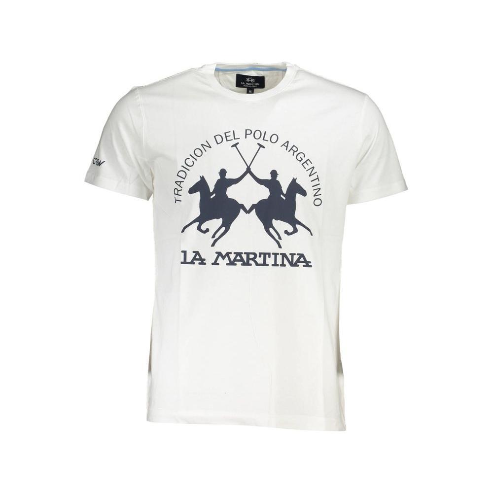 La Martina White Cotton Men T-Shirt 1728,67403481248,Clothing,L,La Martina,M,Men,Men - Clothing,New with tags,T-Shirts - Men - Clothing,White,XL,XXL LA-37732-M