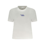 Calvin Klein White Cotton Women T-Shirt CA-38296-L