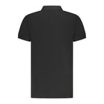 Cavalli Class Black Cotton Men Polo Shirt CA-36633-XL