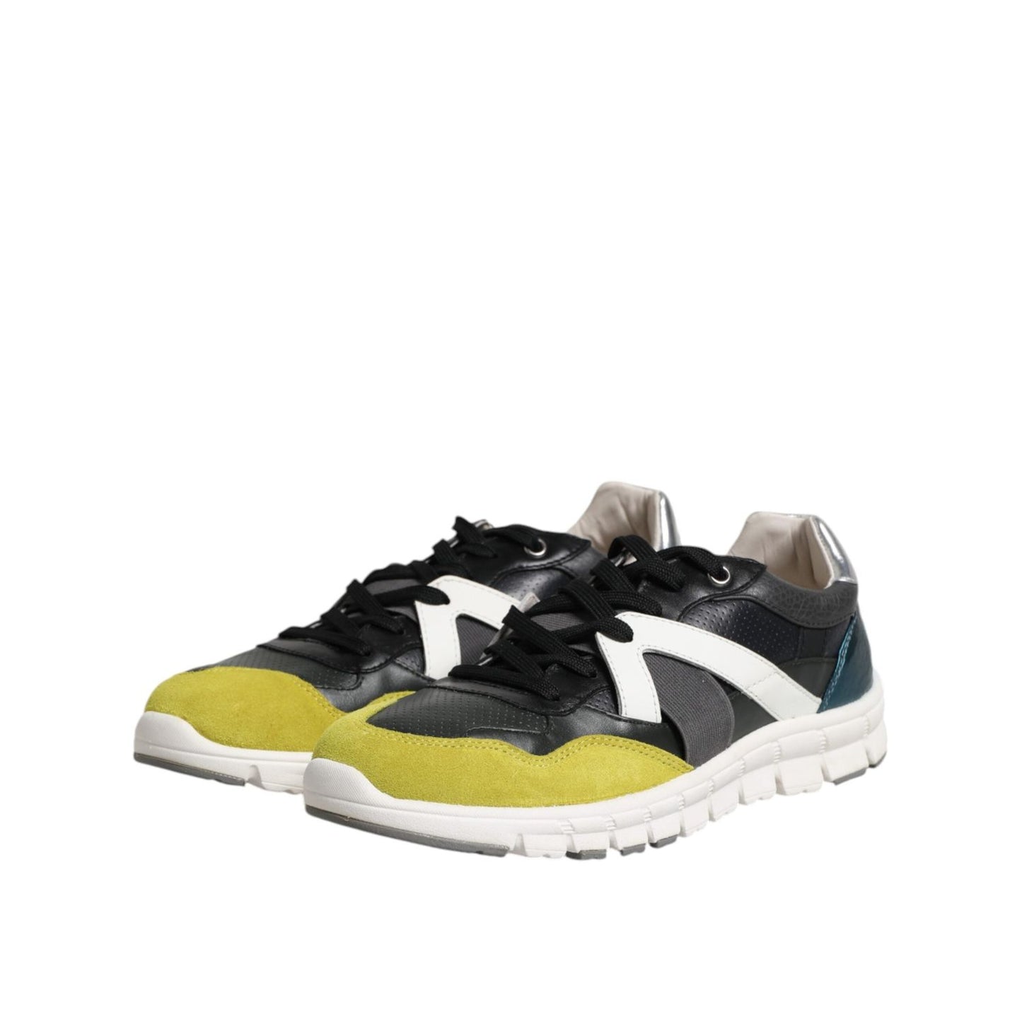 Dolce & Gabbana Multicolor Lace Up Low Top Men Sneakers Shoes