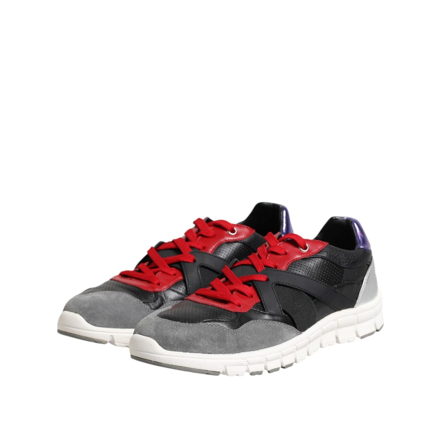 Dolce & Gabbana Multicolor Lace Up Low Top Men Sneakers Shoes