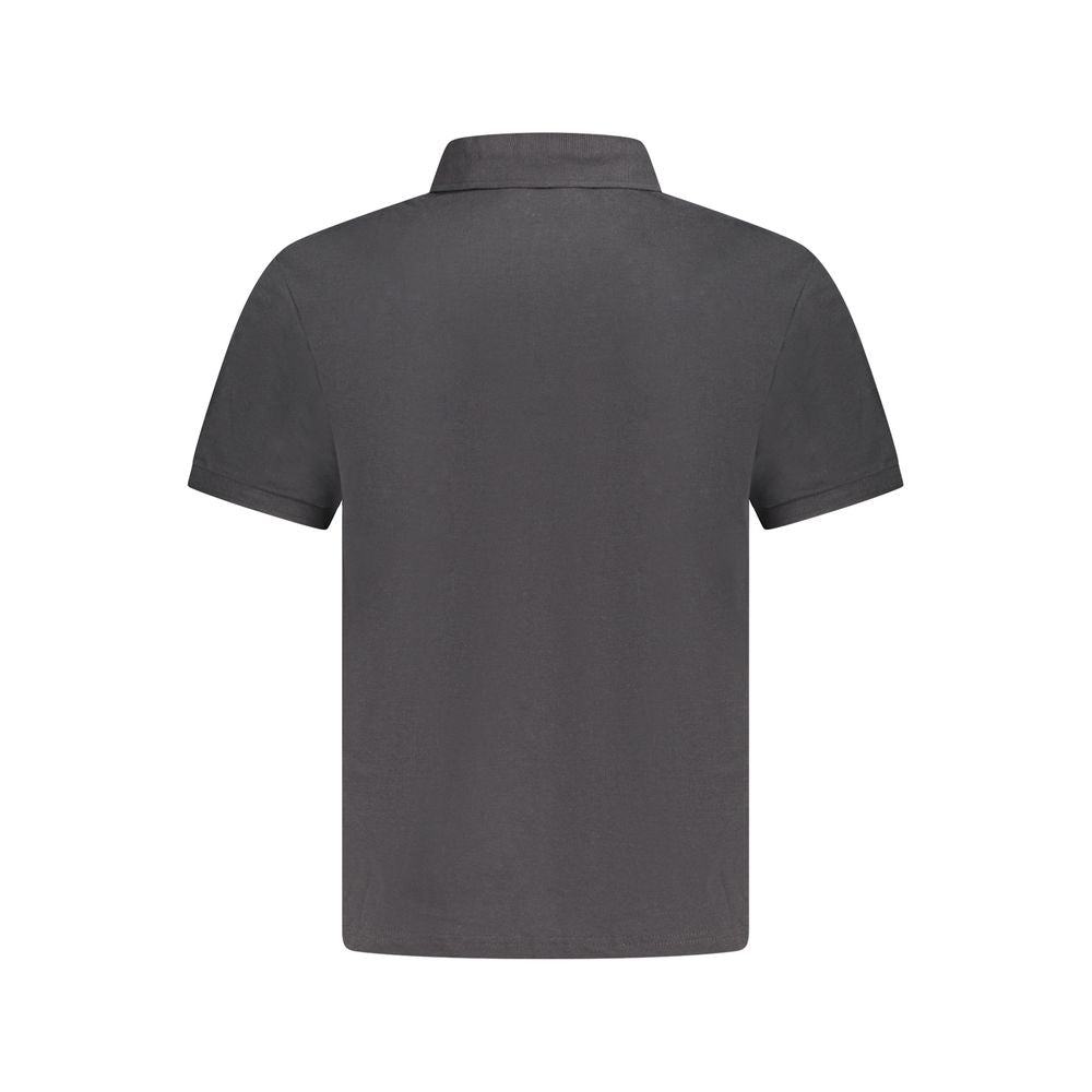 North Sails Black Cotton Men Polo Shirt NO-33985-S