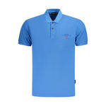 Napapijri Blue Cotton Men Polo Shirt NA-35698-S