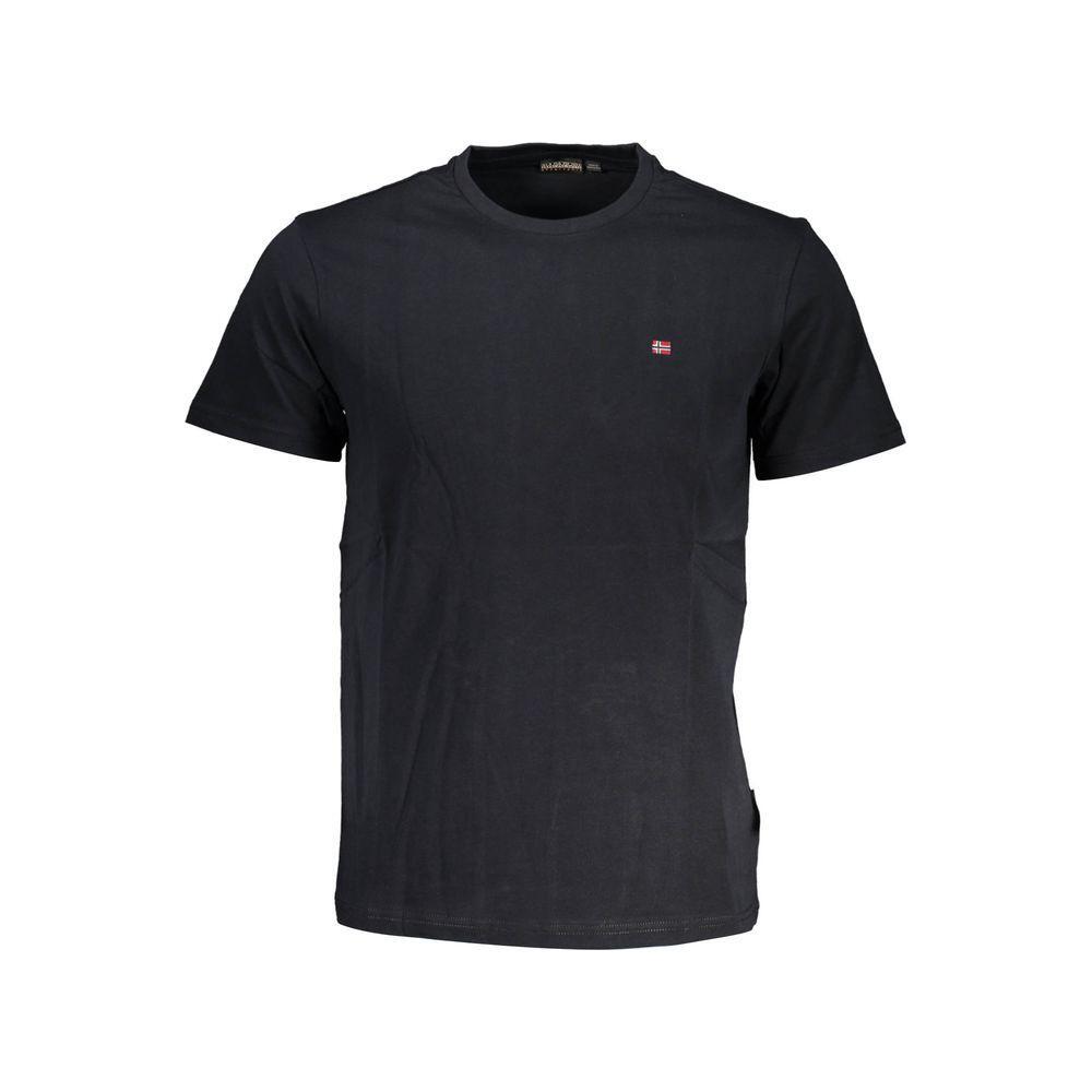 Napapijri Black Cotton Men T-Shirt NA-37824-S