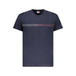 Tommy Hilfiger Blue Cotton Men T-Shirt TO-38463-S