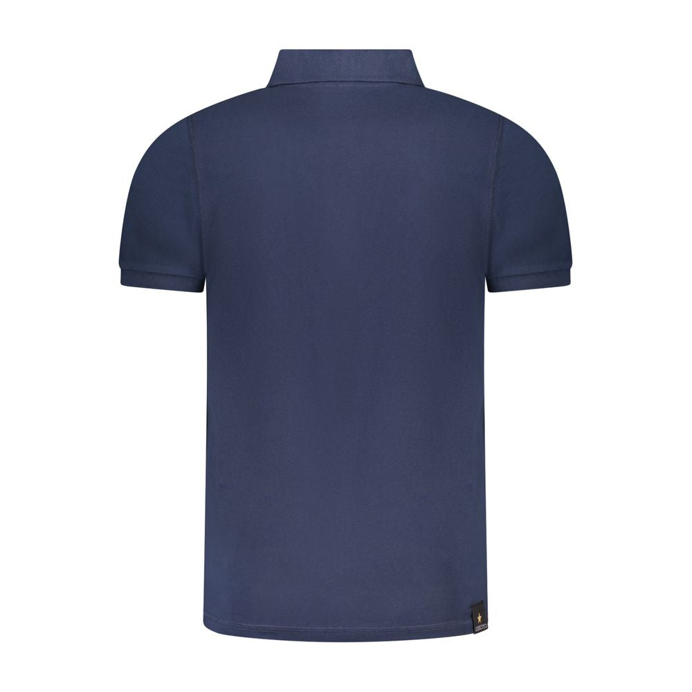 Accademia Militare Blue Cotton Polo Shirt AC-36568-S