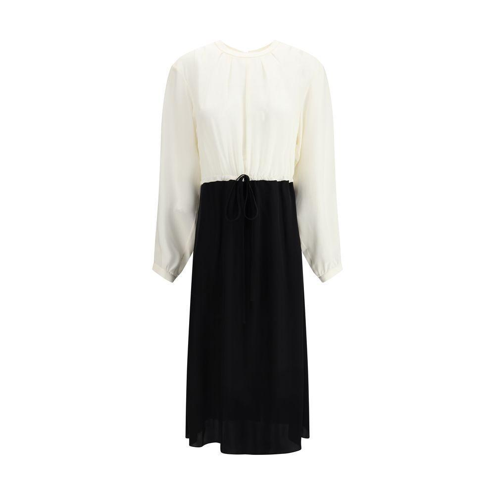 Crida Milano Correr Midi Dress CR-CORRERMIDIDRESSBLACKWHITE-3
