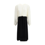 Crida Milano Correr Midi Dress CR-CORRERMIDIDRESSBLACKWHITE-3