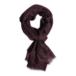 Dolce & Gabbana Maroon Cashmere Neck Warmer Wrap Shawl Scarf