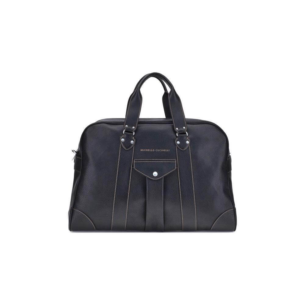 Brunello Cucinelli Leather Travel Bag BRMBZIBU394C101BB
