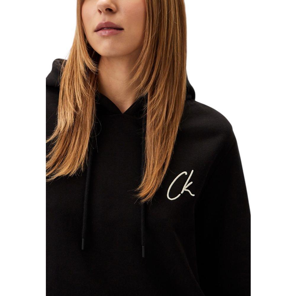 Calvin Klein Jeans Black Recycled Cotton Sweatshirt CA-16507400009-IT38|XS