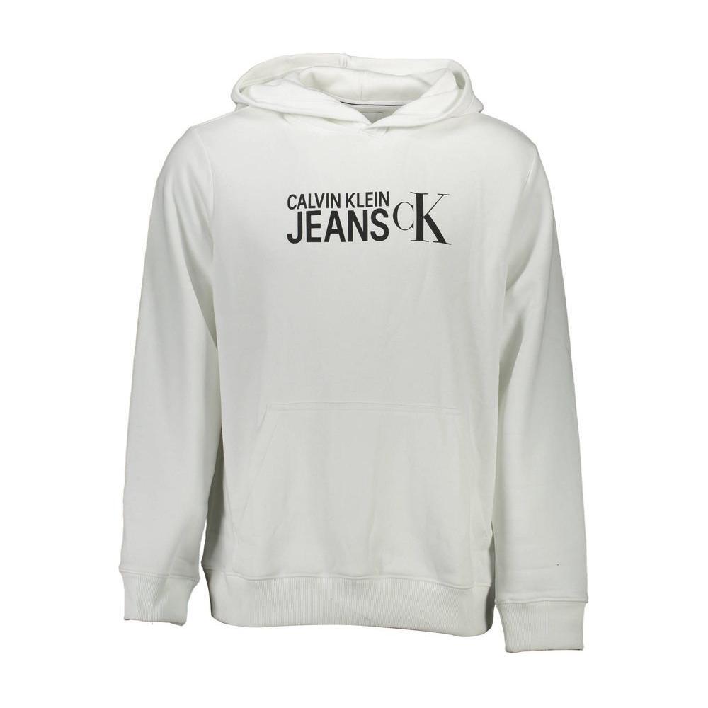 Calvin Klein White Cotton Men Sweater CA-9722-XL