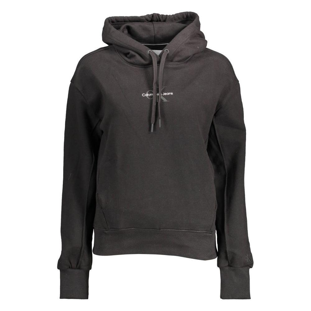 Calvin Klein Black Cotton Women Sweater CA-10749-XL