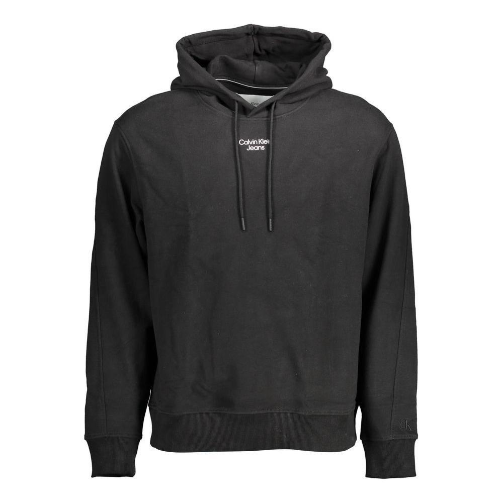 Calvin Klein Black Cotton Men Sweater CA-10908-XL
