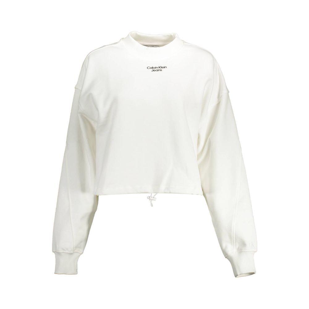Calvin Klein White Cotton Women Sweater CA-10920-XL