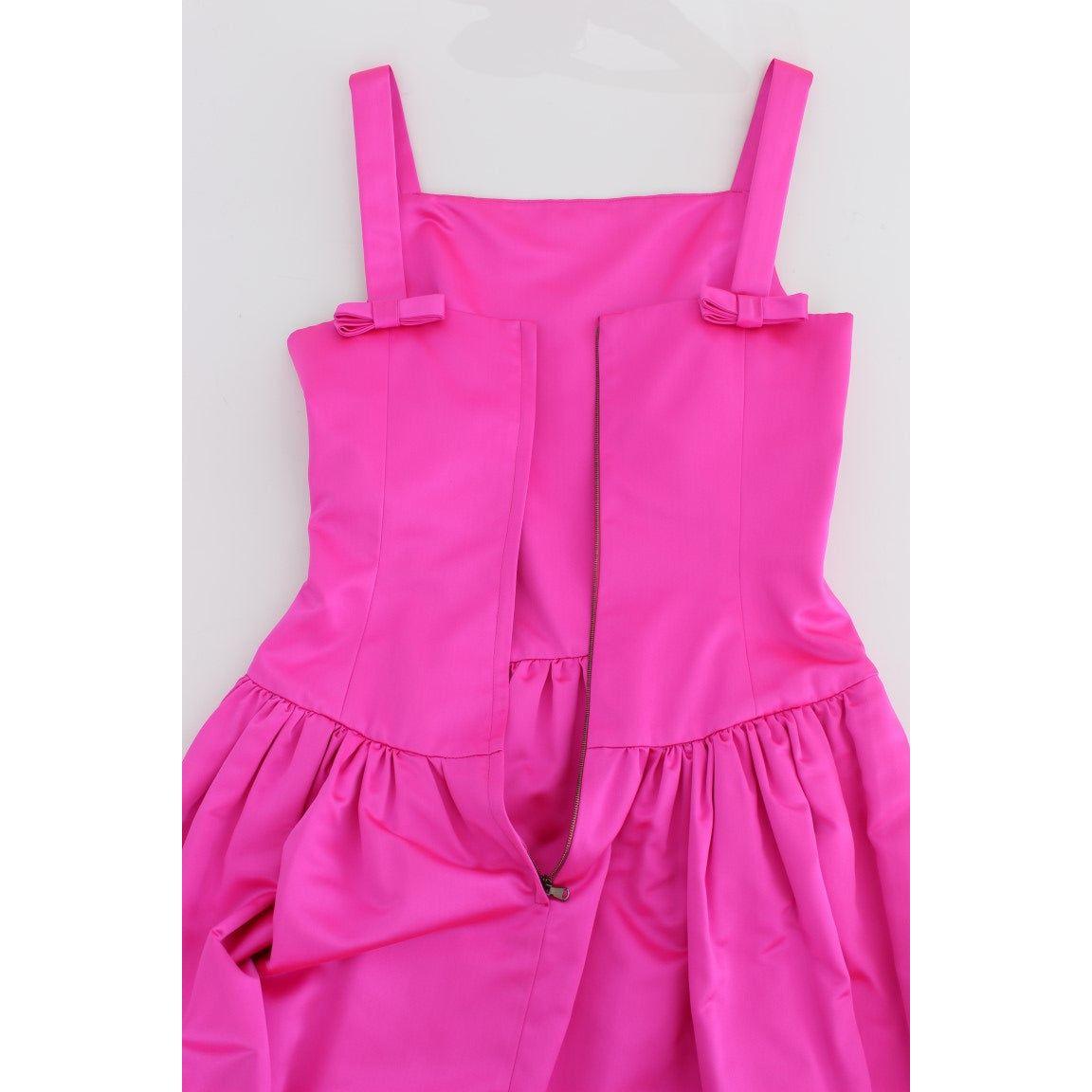 Dolce & Gabbana Pink Silk Long Sheath Ball Gown Dress NOC10150-1