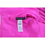 Dolce & Gabbana Pink Silk Long Sheath Ball Gown Dress NOC10150-1