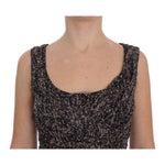 Dolce & Gabbana Dark Silk Shift Gown Full Length Dress NOC10154-1