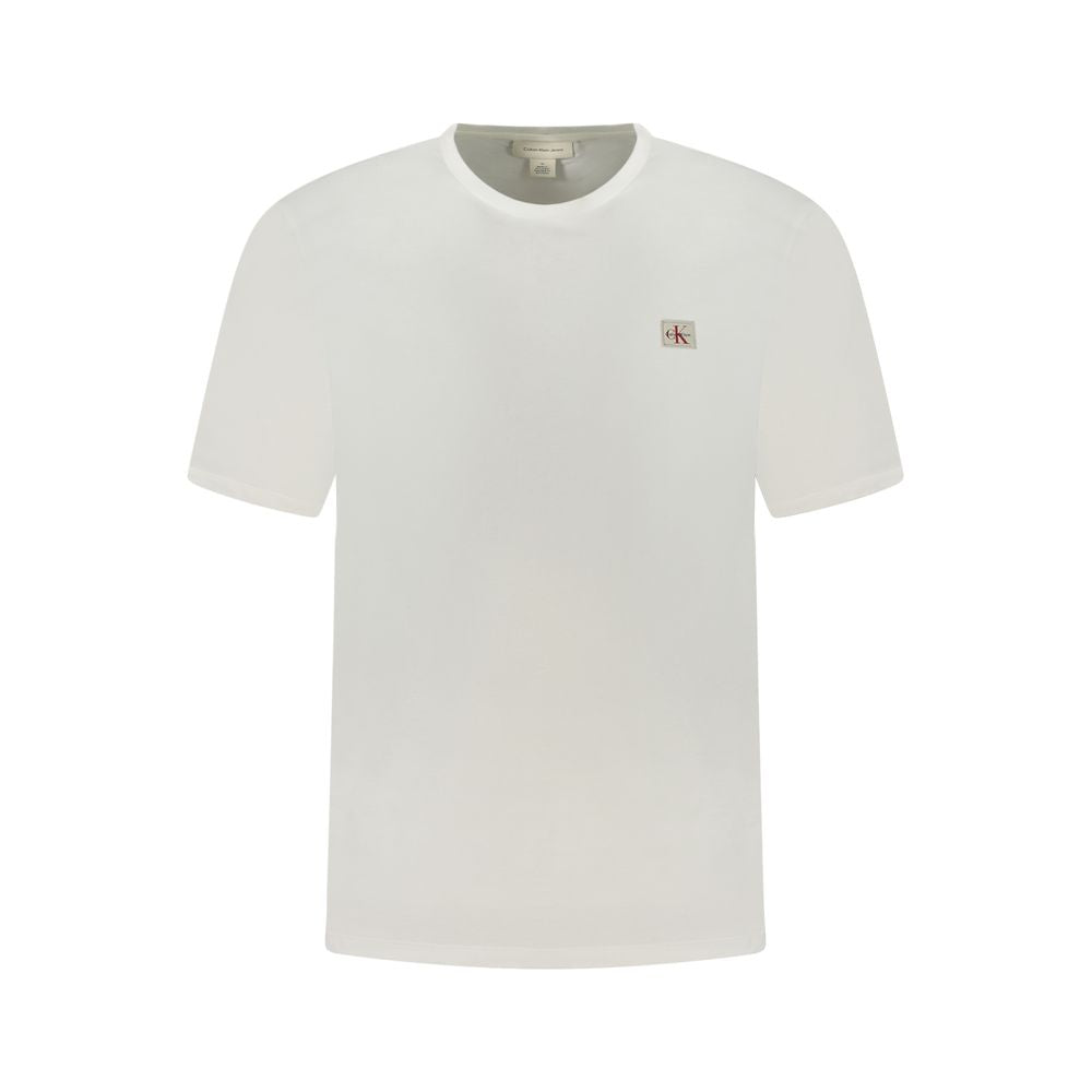 Calvin Klein White Cotton Men T-Shirt CA-38763-XXL