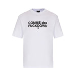 Comme Des Fuckdown White Cotton T-Shirt CO-15641-XXL