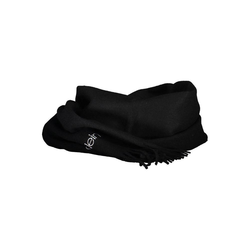 Calvin Klein Black Polyester Scarf CA-18408