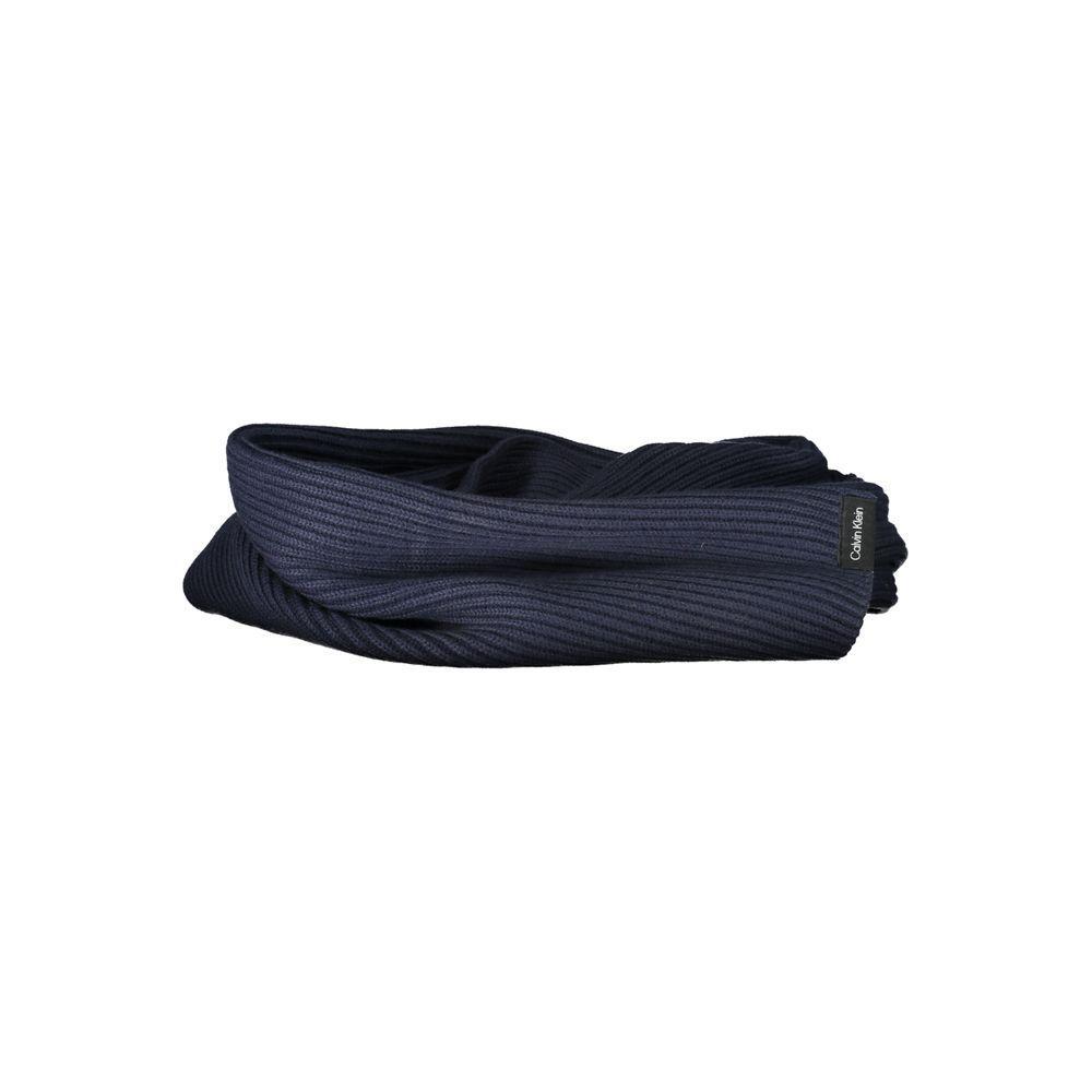 Calvin Klein Blue Cotton Scarf 1728,67403481248,Accessories,Blue,Calvin Klein,Men,Men - Accessories,New with tags,Scarves - Men - Accessories CA-27486