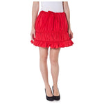 Denny Rose Red Polyester Skirt DE-6264-ONE SIZE