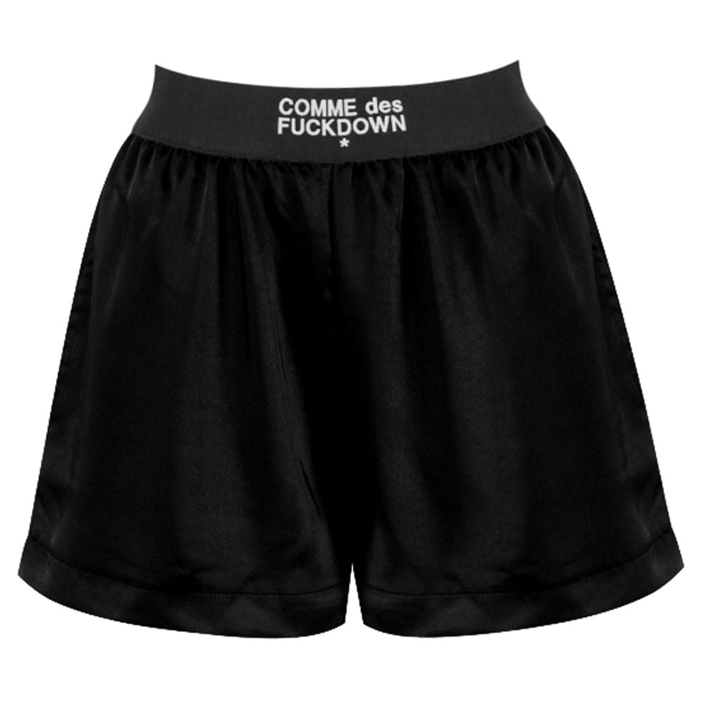 Comme Des Fuckdown Black Polyester Short CO-15671-XS