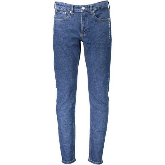 Calvin Klein Blue Cotton Men Jeans
