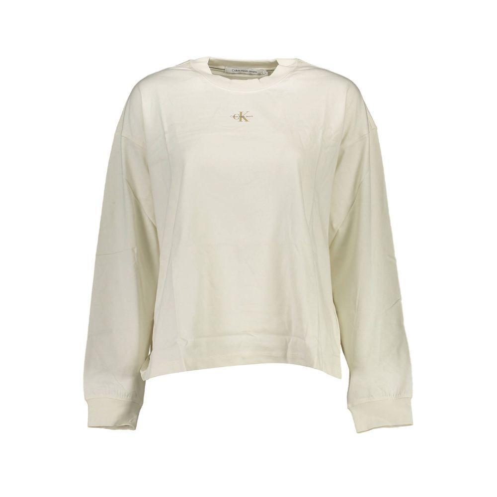 Calvin Klein White Cotton Tops & T-Shirt CA-18037-XL
