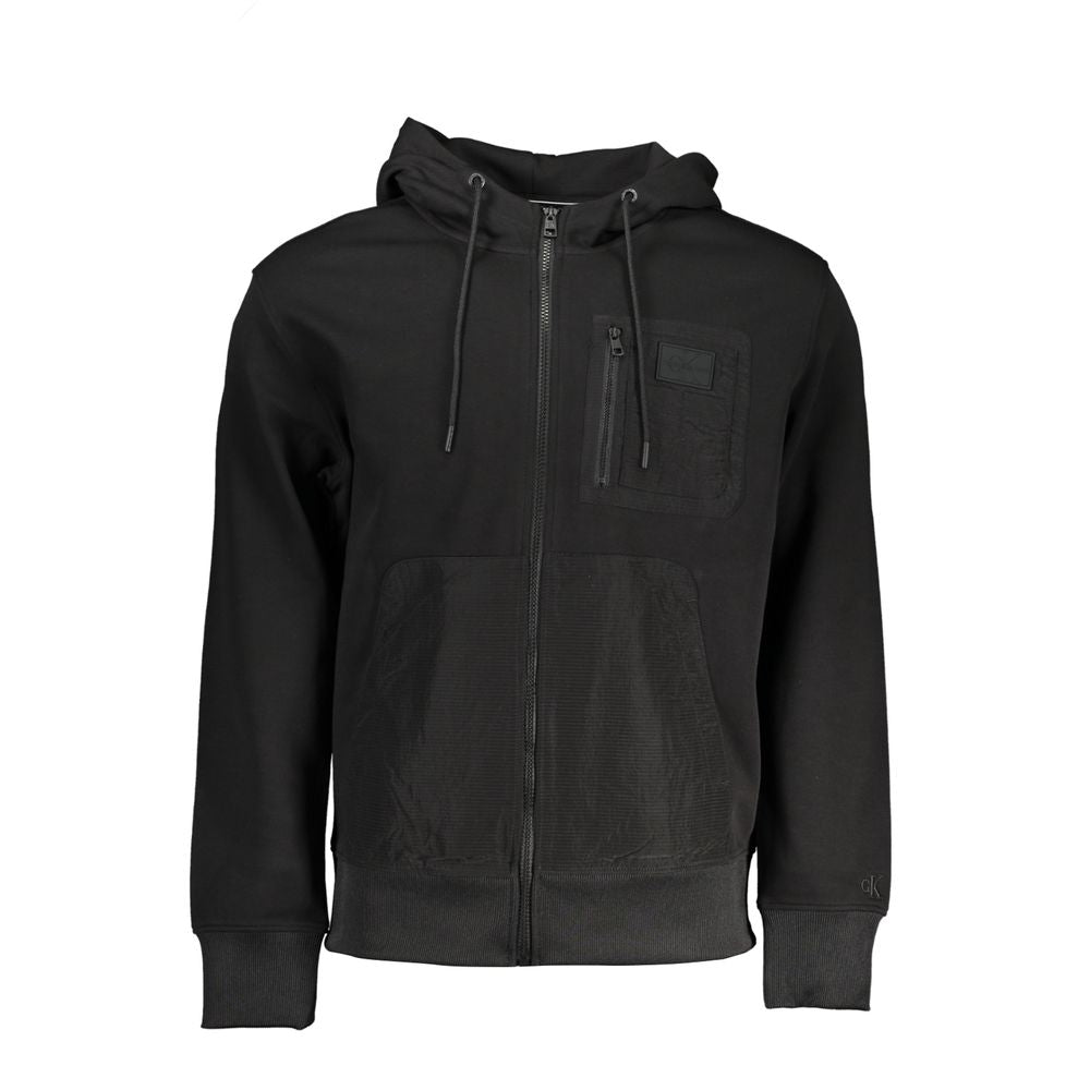 Calvin Klein Black Cotton Sweater CA-25455-M