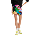 Desigual Black Cotton Skirt DE-1397-M