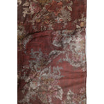 Dolce & Gabbana Maroon Floral Neck Warmer Foulard Scarf MS7553