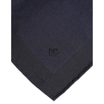 Dolce & Gabbana Dark Blue Silk Square Men Foulard Scarf