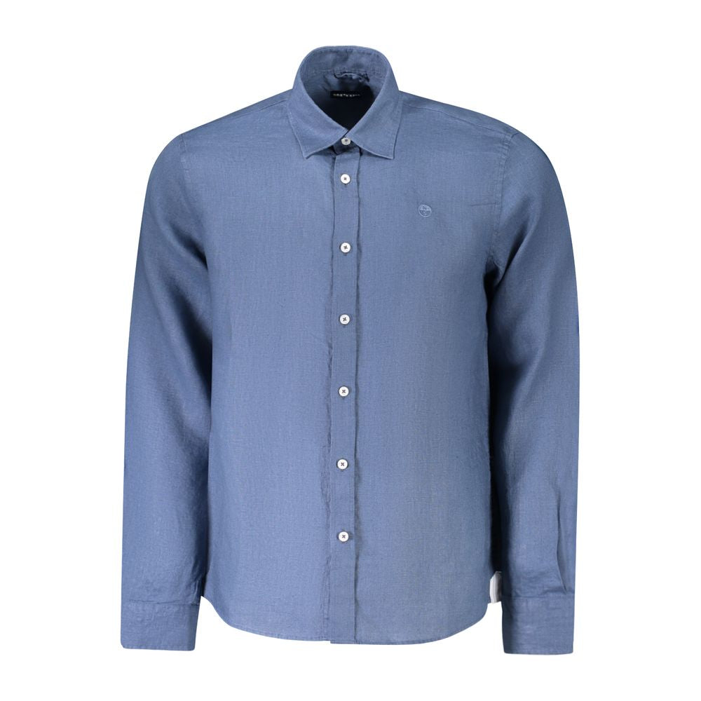 North Sails Blue Linen Shirt NO-38869-S