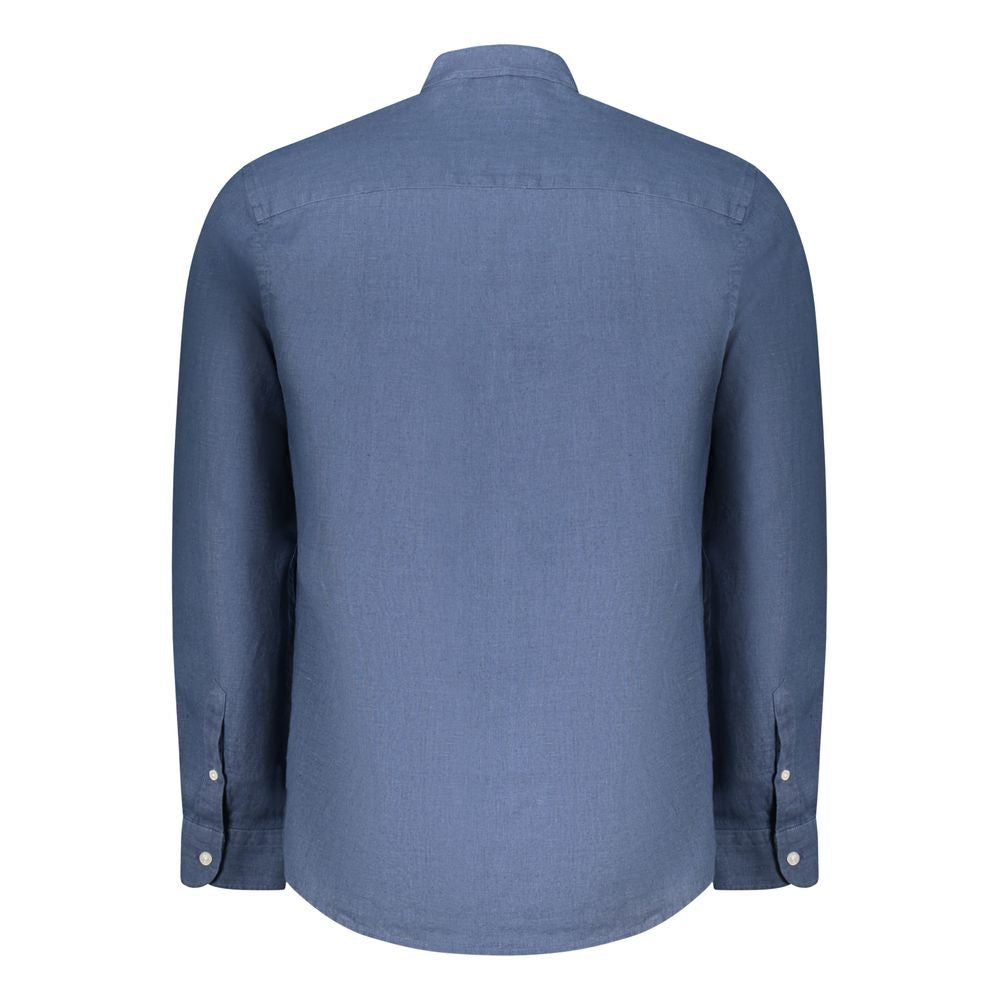 North Sails Blue Linen Shirt NO-38890-M