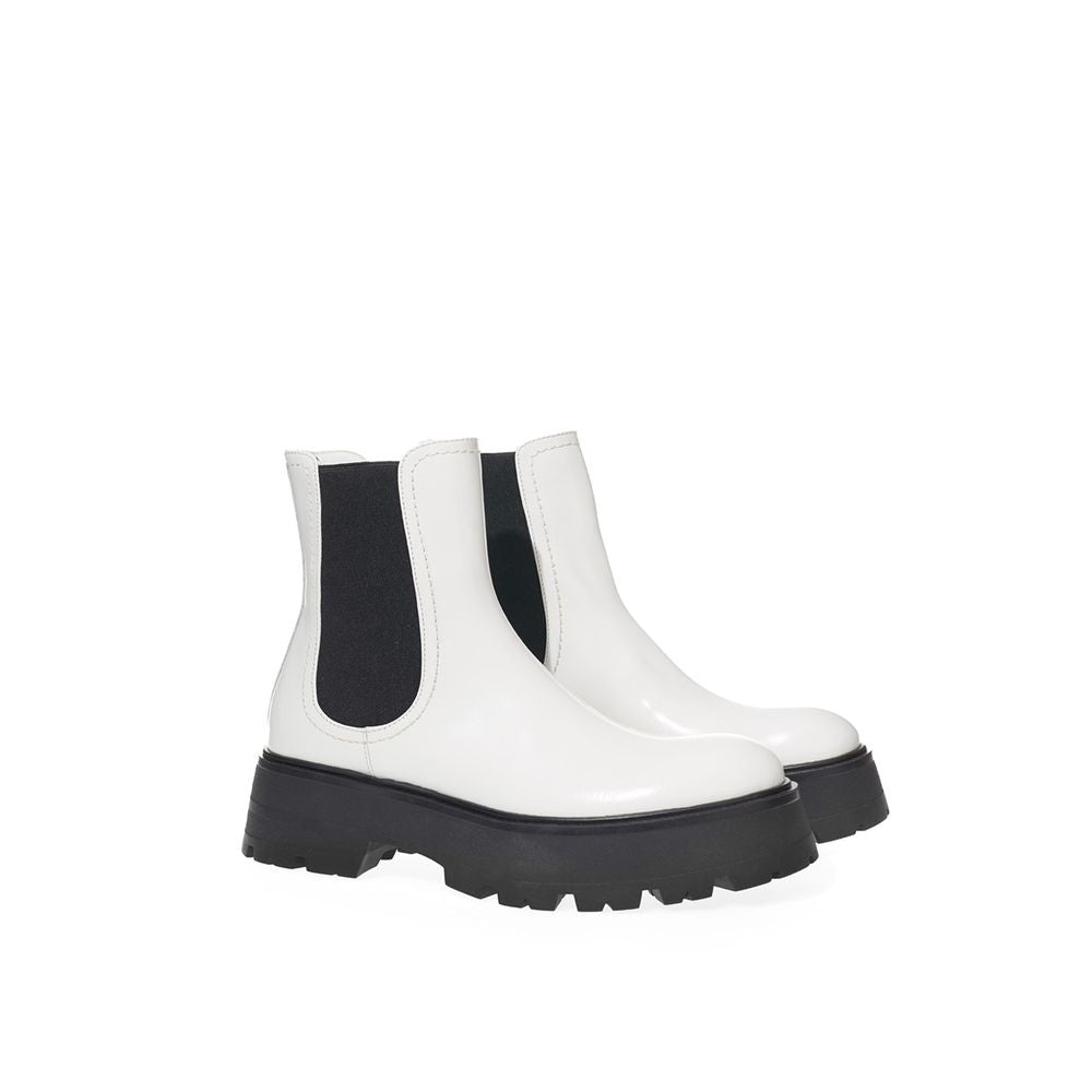 Alexander McQueen Black And White Leather Boot AL-18266720013799-EU36.5/US6.5