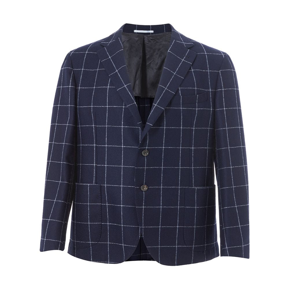 Malo Blue Wool Blazer MA-82367320009991-IT56 | 3XL