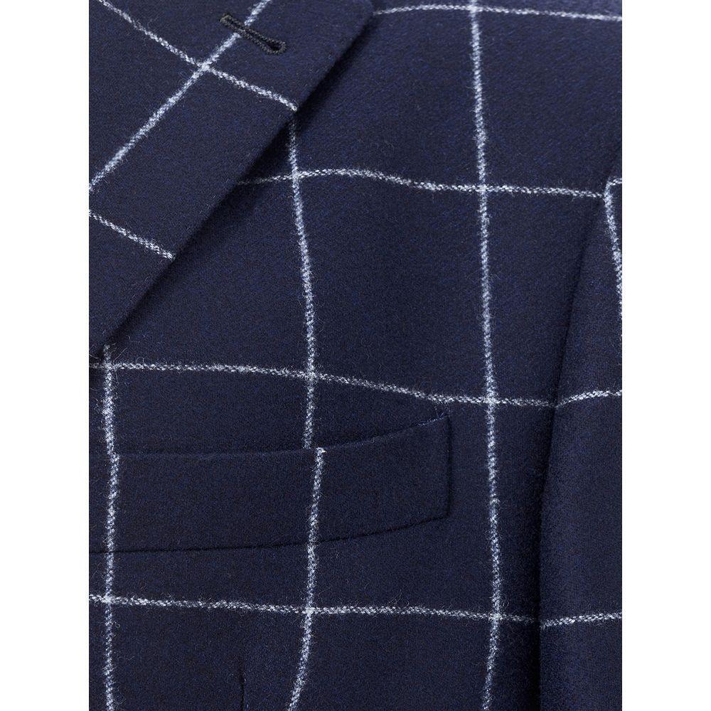 Malo Blue Wool Blazer MA-82367320009991-IT56 | 3XL