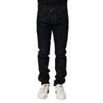 Dolce & Gabbana Black Cotton Skinny Denim Men Jeans PAN74792-46
