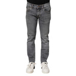 Dolce & Gabbana Gray Cotton Skinny Men Denim Jeans PAN76114-44