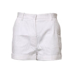 Dolce & Gabbana White Cotton Mid Waist Women Bermuda Shorts PAN74776-38