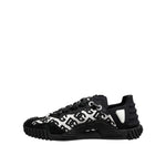 Dolce & Gabbana Black Logo Lace Up Low Top NS1 Sneakers Shoes MV7436-41