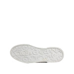Dolce & Gabbana White Black Logo Low Top Leather Sneakers Shoes MV7456-39