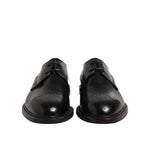 Dolce & Gabbana Black Leather Derby Wingtip Formal Shoes