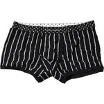 Dolce & Gabbana Black White Striped Regular Boxer Underwear BIK1573-7