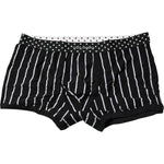 Dolce & Gabbana Black White Striped Regular Boxer Underwear BIK1573-7