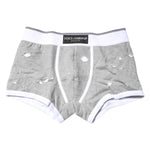 Dolce & Gabbana Gray Cotton Stretch Regular Boxer Underwear BIK1579-3